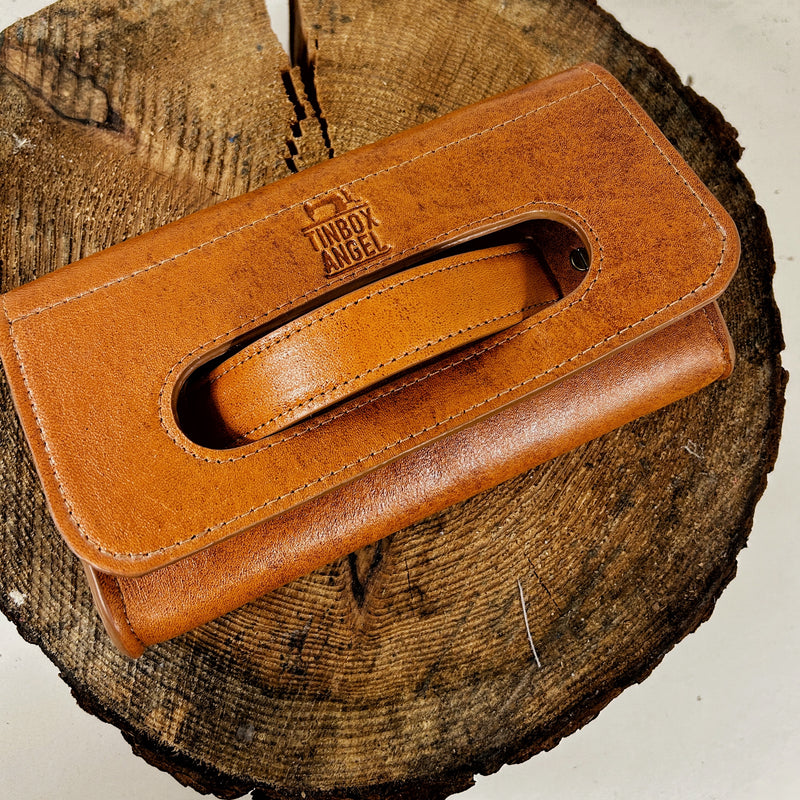 Special Purchase - Limited Run - Grab Handle Clutch Bag - English Tan Lambskin