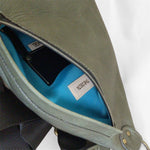 NEW - Delta Sling Bag  - 9 COLOURS - Leather Front and Back Cross Body Bag