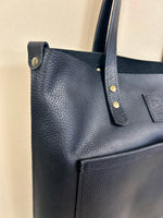 Timeless - Luxury Soft Full-Grain Black Leather Tote Bag