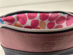 Two tone zipper pouch - pencil case - make up bag