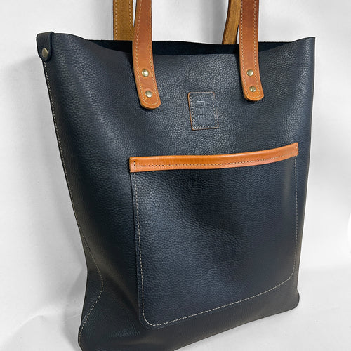 Luxury Leather Tote Bag - Grained Leather - 2 Colour-ways