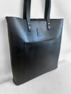 Timeless - Luxury Soft Full-Grain Black Leather Tote Bag