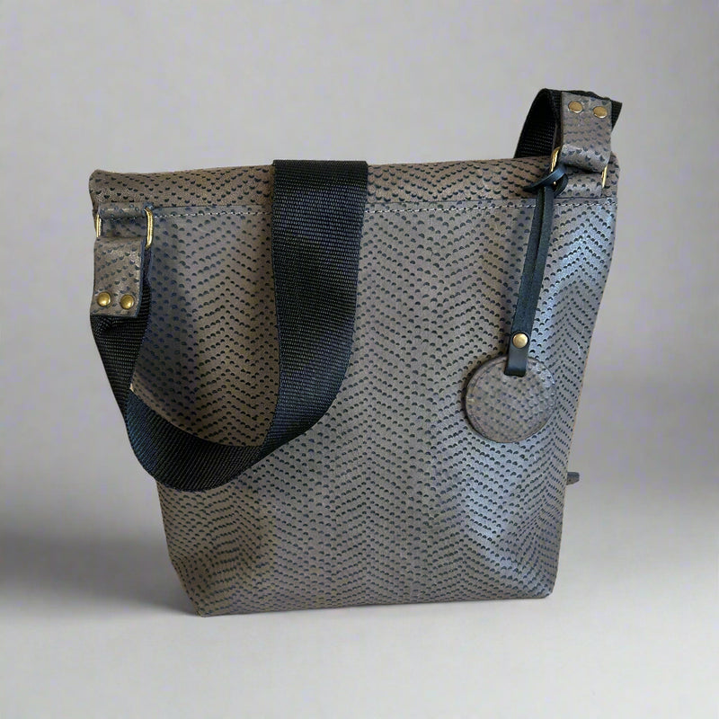 Herringbone Leather - Messenger Bag - ONLY ONE!