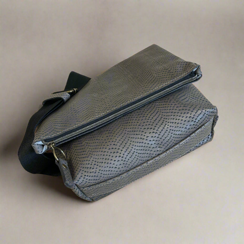 Herringbone Leather - Messenger Bag - ONLY ONE!