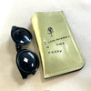 Gold Leather Sunglasses Case