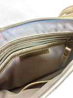 Starlight - Metallic Leather Clutch - Gold/Silver