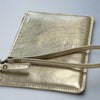 Starlight - Metallic Leather Clutch - Gold/Silver