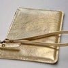 Starlight - Metallic Leather Clutch - Gold/Silver