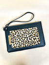 LIMITED EDITION - Savanna - Luxury Wristlet Cutch with Animal Print Pocket