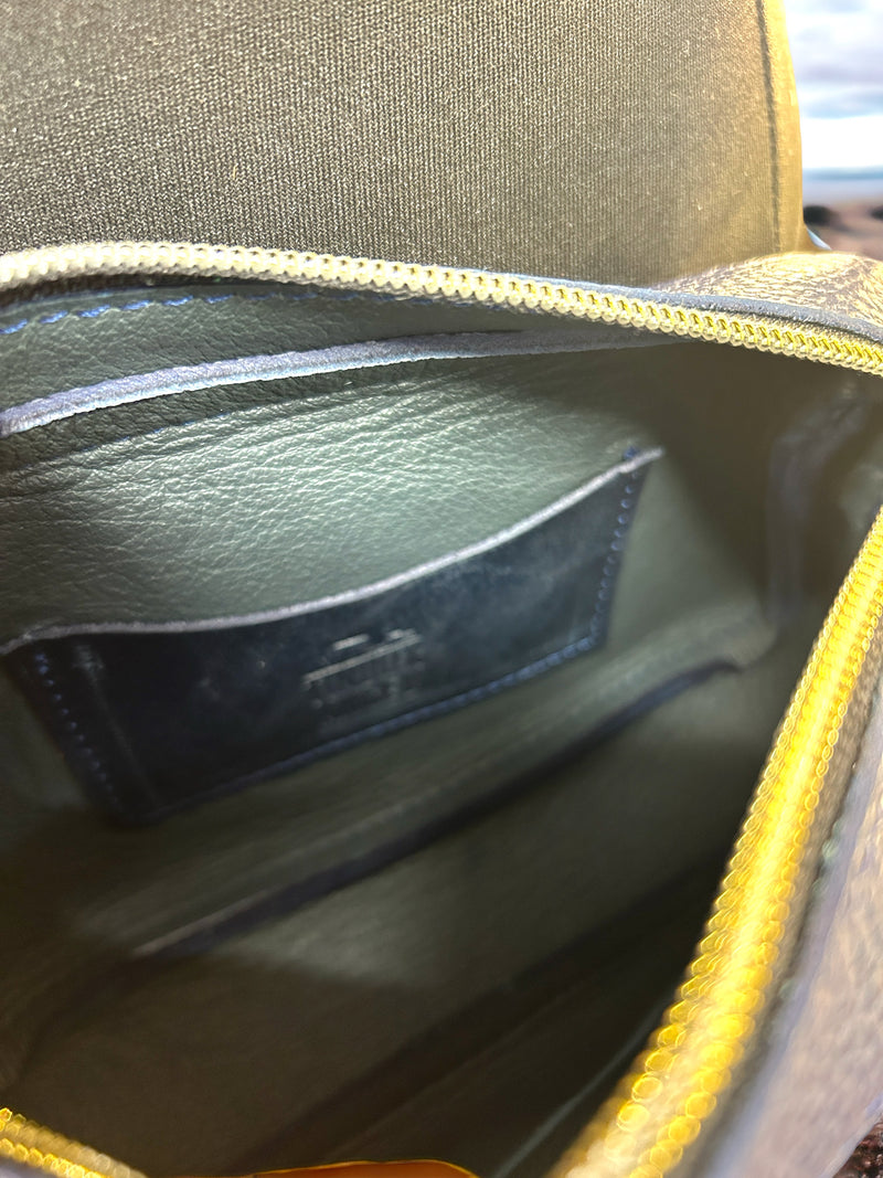Luxury Leather Navy Camera Bag