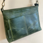 ESSENCE - Olive Zip top Crossbody/Shoulder Handbag - Classic