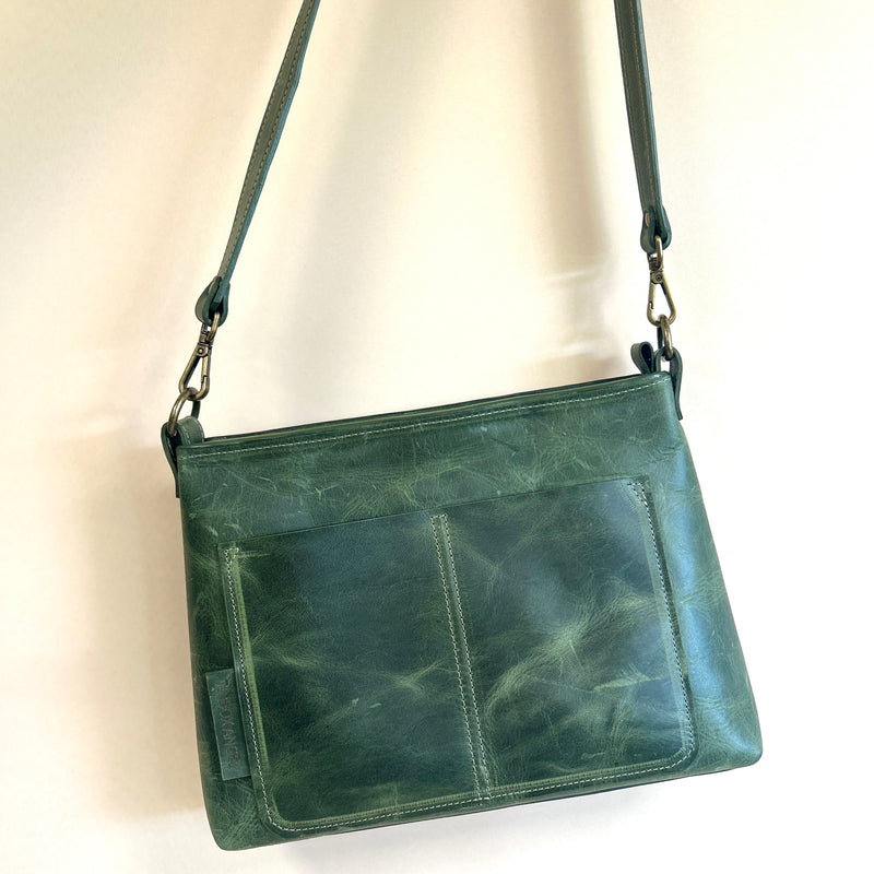 ESSENCE - Olive Zip top Crossbody/Shoulder Handbag - Classic