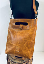 Perfect Original "Toffee"  Full Grain, Aniline Leather Crossbody Bag