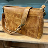 Toffee Tan, Zip-Top CROSSBODY Bag - Optional Extra Strap + FREE PERSONALISATION