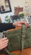 ESSENCE - Olive Zip top Crossbody/Shoulder Handbag - Classic