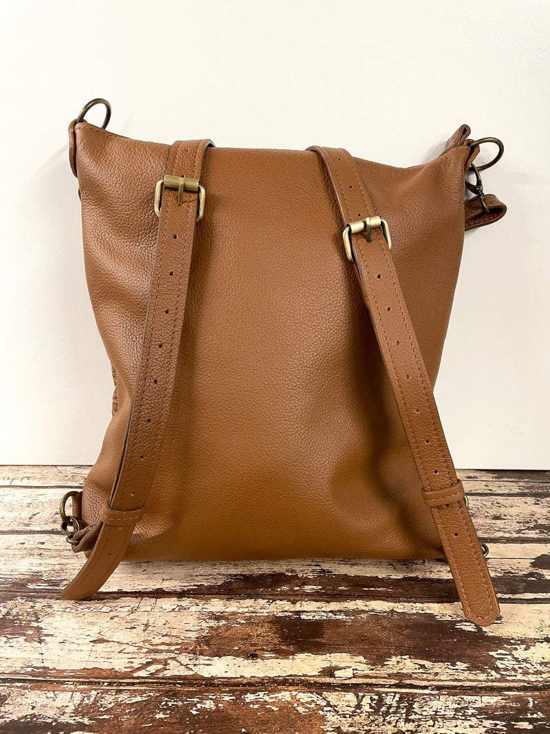 Large Multi-way Bag With  Front Buckle Pocket