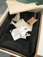 Leather Tote With Front Pocket