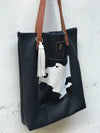 Leather Tote With Front Pocket