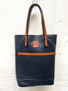Black Tote Bag - Soft Pebble Grain Leather