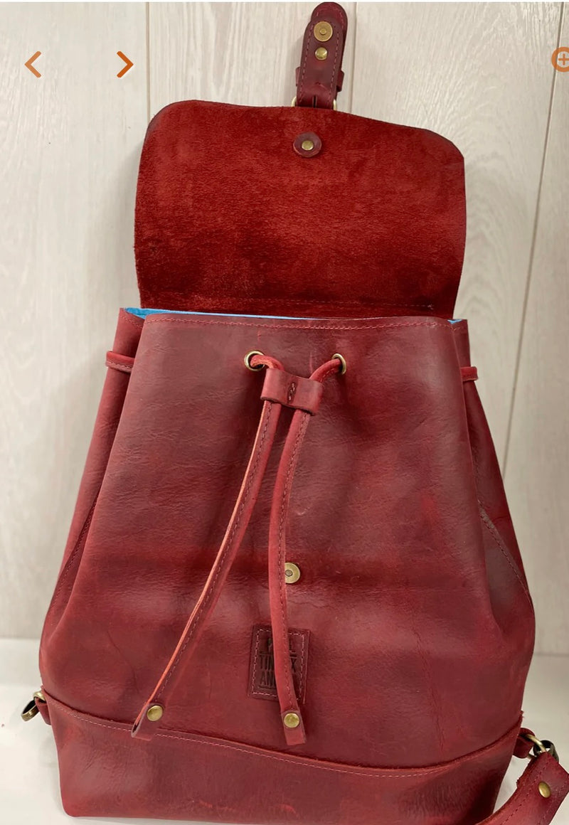 Honeysuckle Brown - Natural Leather Classic Multi-Way Rucksack