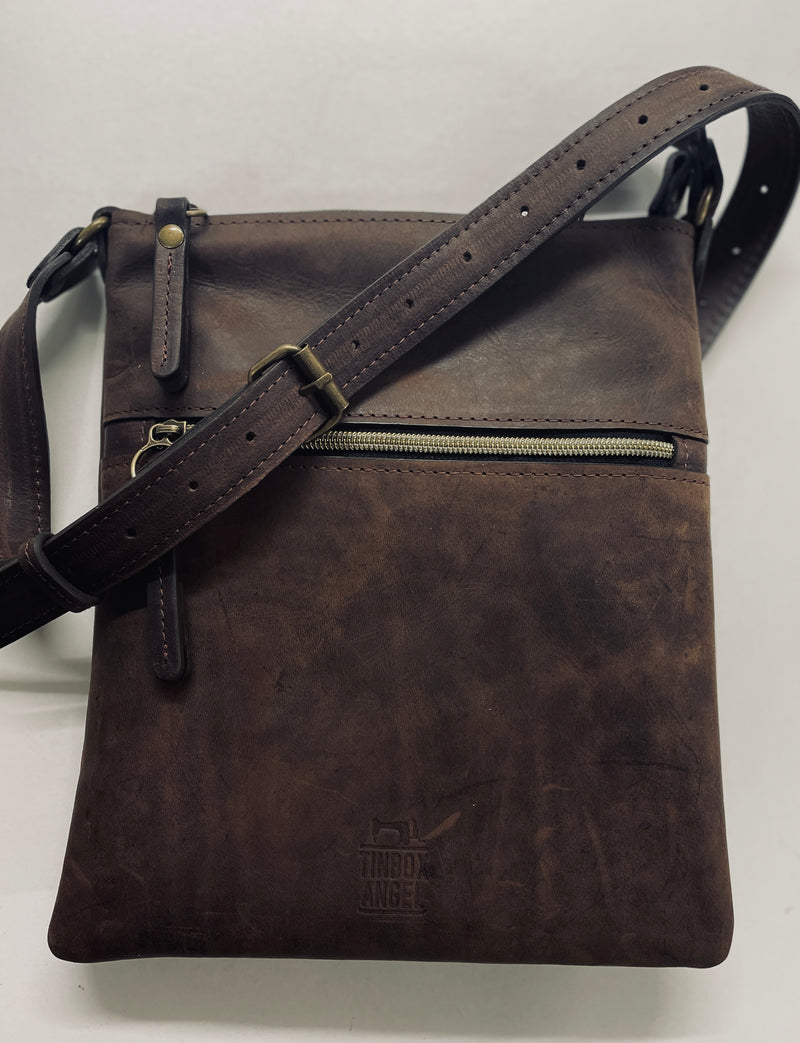 ‘Vintage leather ’ - Crossbody Bag Small