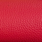 Pebble Grain Leather Tote Bag - Tomato Red