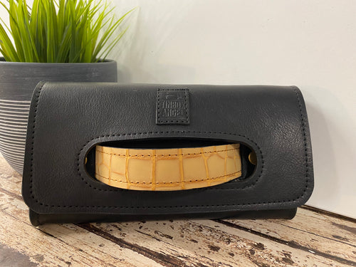 Grab Handle Clutch with Funky Changeable Straps