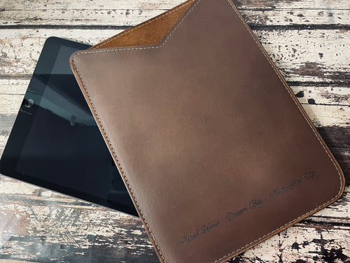 iPad Case Leather - Luxury Suede Lining
