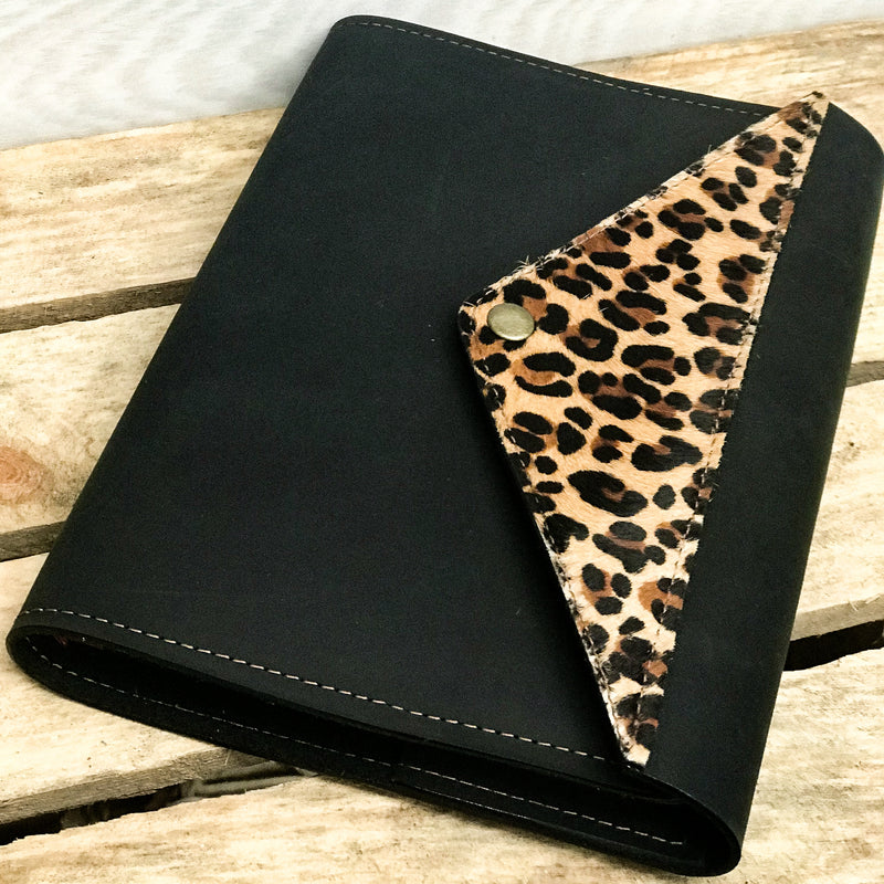 A5 Animal Print Leather Journal - Diary - Notebook Cover