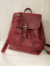 Chilli Red - Natural Leather Classic Multi-Way Rucksack