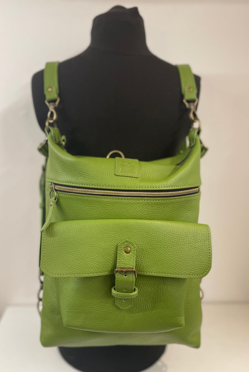 Large Multi-way Bag With  Front Buckle Pocket